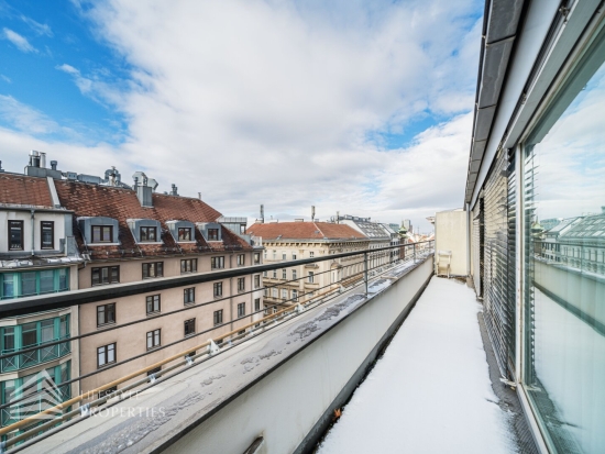 Lichtdurchflutete Maisonette-Wohnung mit Dachterrasse, Nähe Arenbergpark