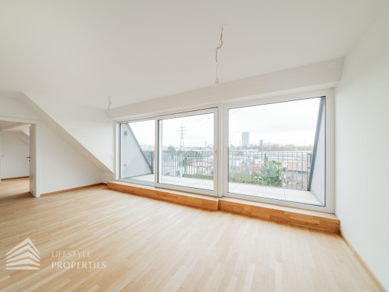 Moderne 2-Zimmer Dachgeschosswohnung mit Terrasse, Nähe Floridsdorfer Aupark